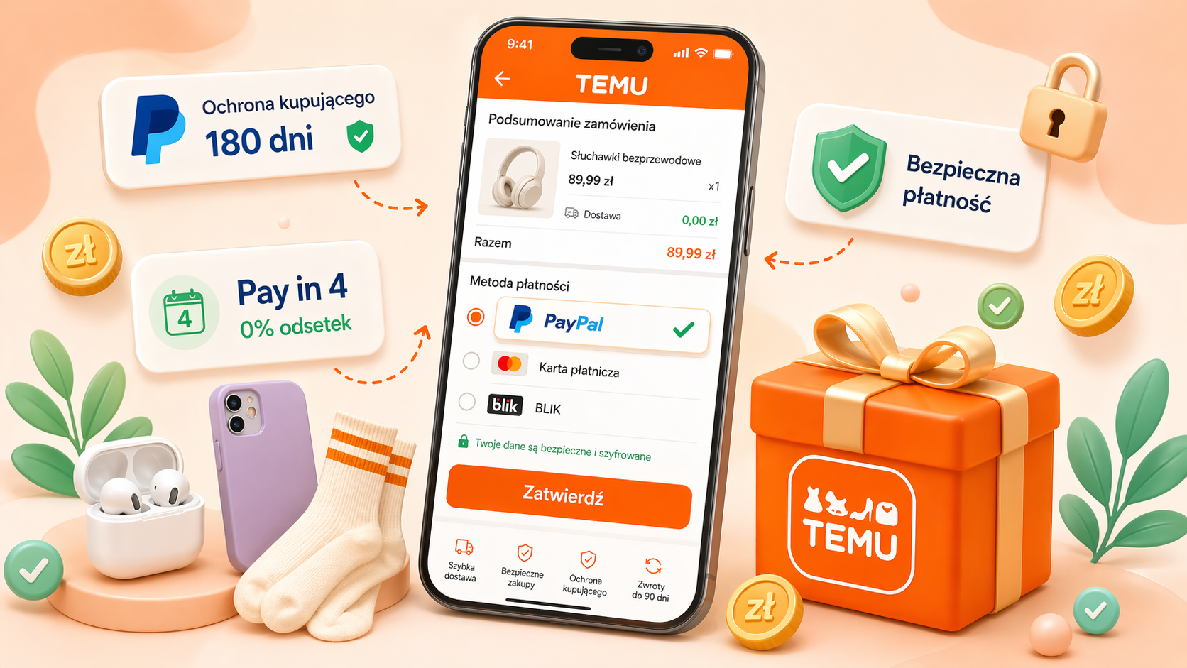 PayPal na Temu