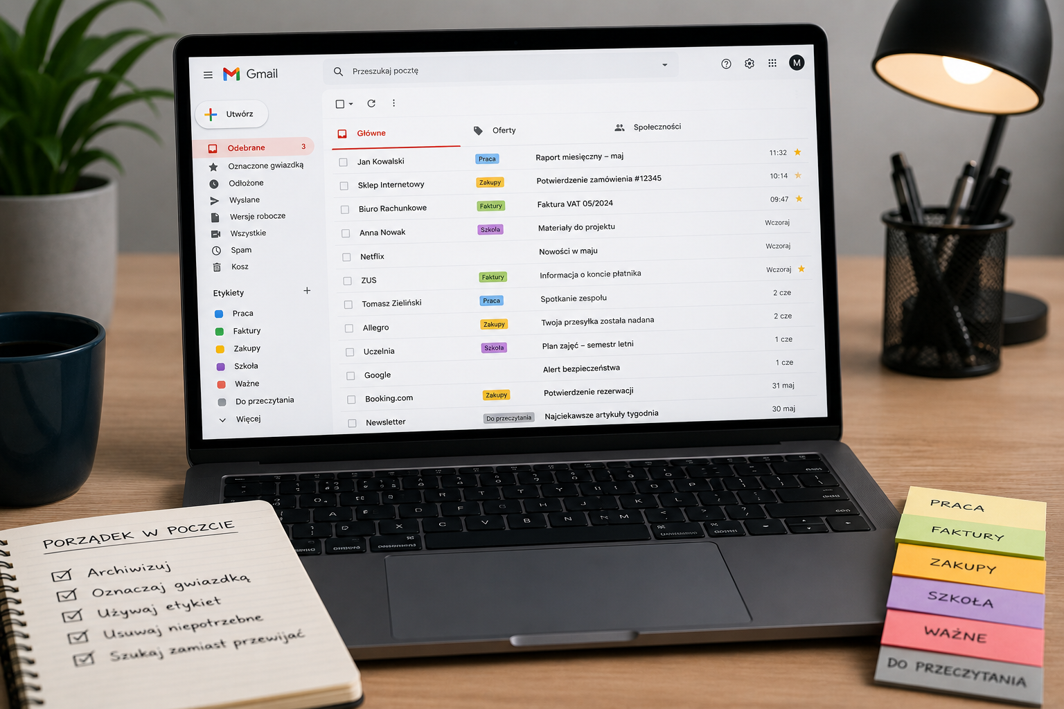 Gmail wygodne zarządzanie pocztą na telefonie