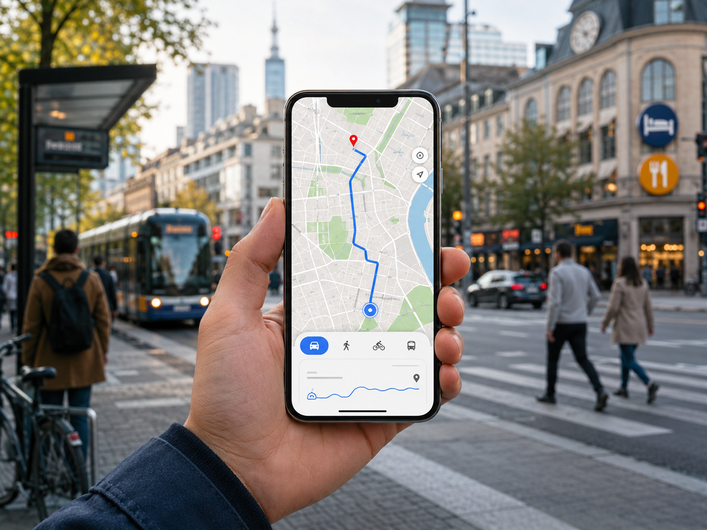 Google Maps wygodna nawigacja na telefonie