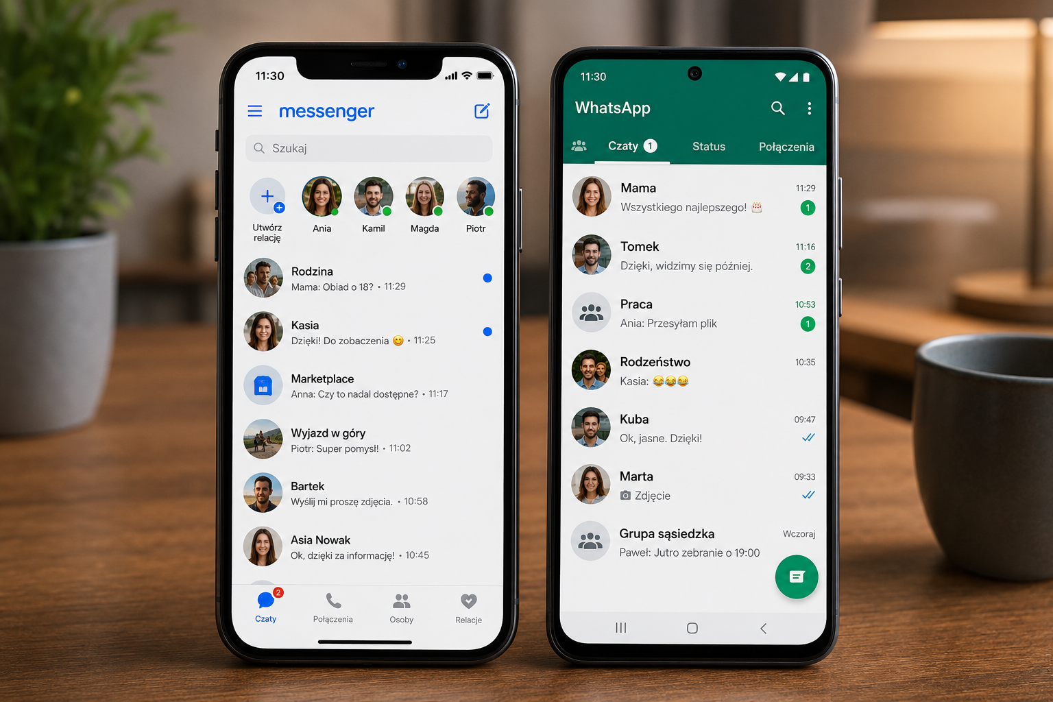 Messenger jedna skrzynka na rozmowy, zdjęcia i pliki