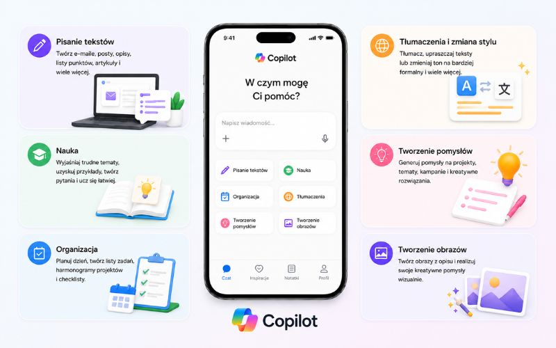 Microsoft Copilot Pomoc AI dla uczniów i studentów