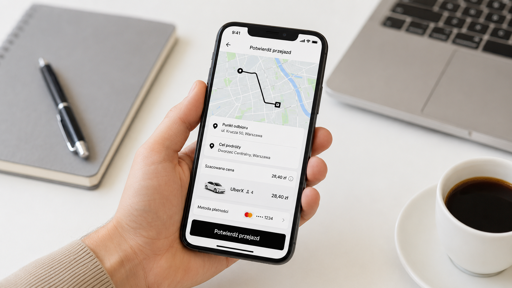 Uber w obcym mieście jak nie pomylić adresu