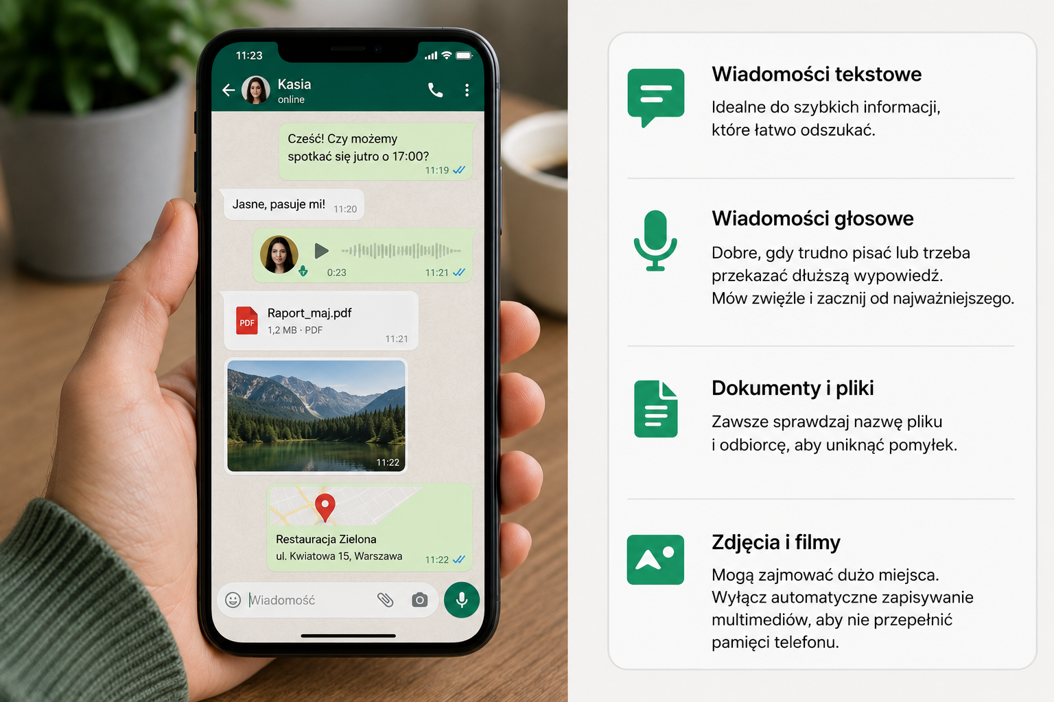 WhatsApp Messenger wszystko, czego potrzebujesz do kontaktu